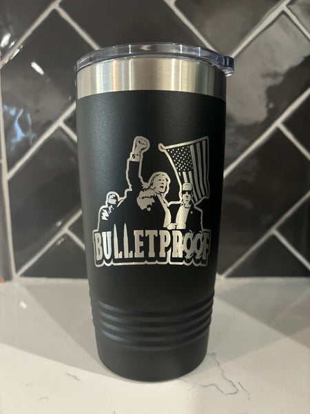 Trump MAGA bulletproof failed assassination attempt tumbler FJB