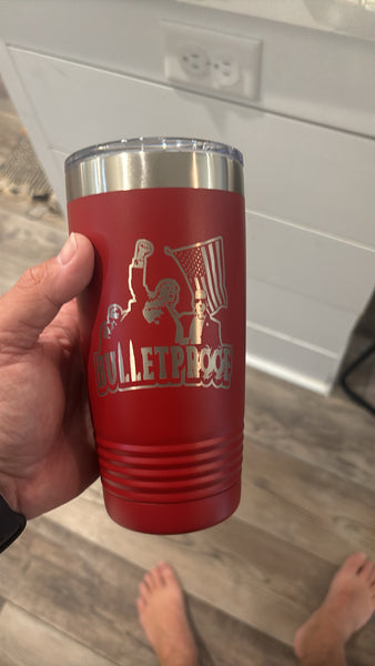 Trump MAGA bulletproof failed assassination attempt tumbler FJB