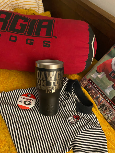 2021 National Champion RTIC Tumbler, 3 styles, HBTFD, Dawgs on Top, Not Today Saban
